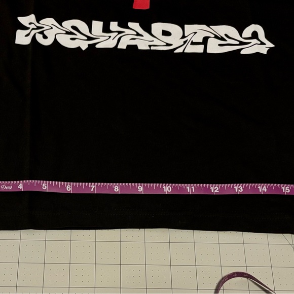 DSQUARED2 Leaf Men's BLACK Graphic Tee Size S NWT GR8 Gift - Picture 9 of 16